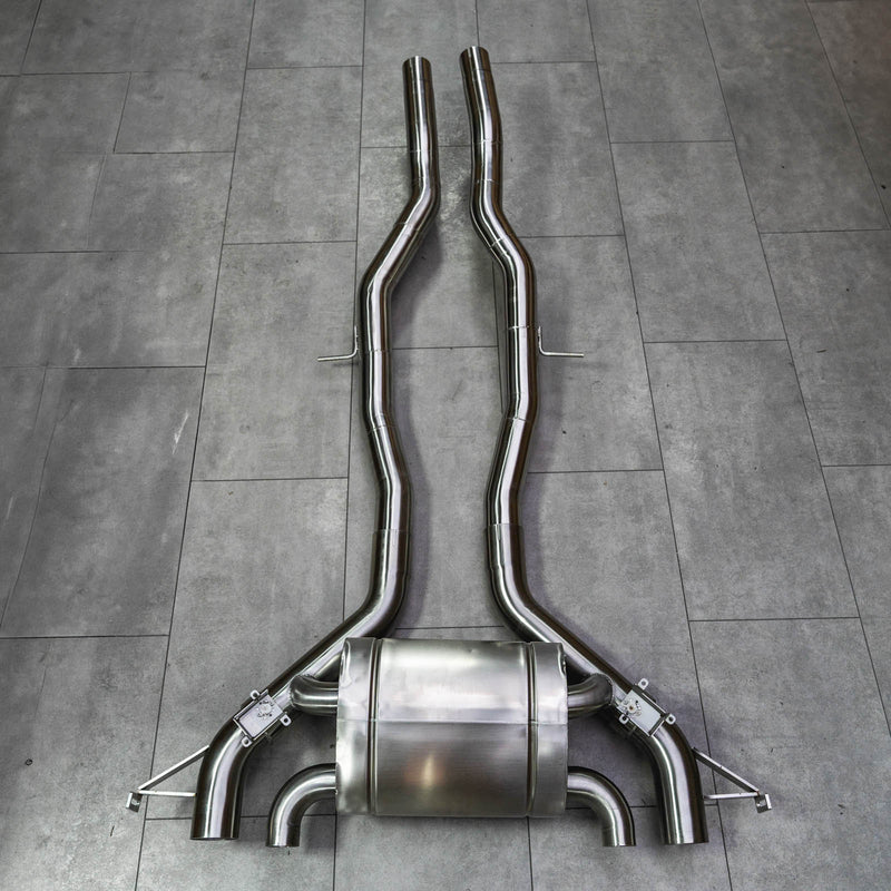 Laden Sie das Bild in Galerie -Viewer, DD EXHAUST Klappenabgasanlage 3,0 Zoll inkl. ECE Zulassung für BMW M2 G87 G8x S58