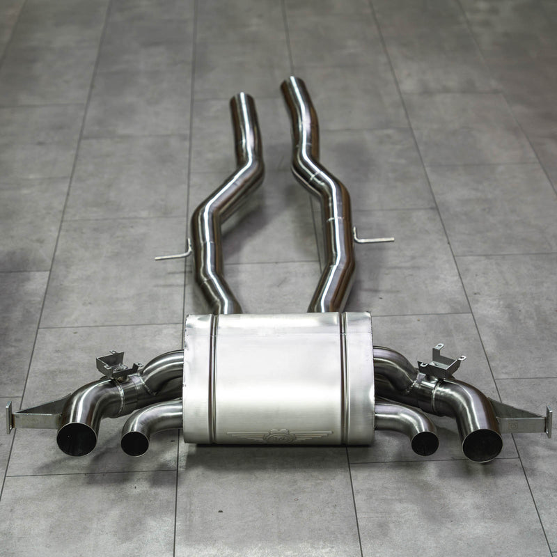 Laden Sie das Bild in Galerie -Viewer, DD EXHAUST Klappenabgasanlage 3,0 Zoll inkl. ECE Zulassung für BMW M2 G87 G8x S58