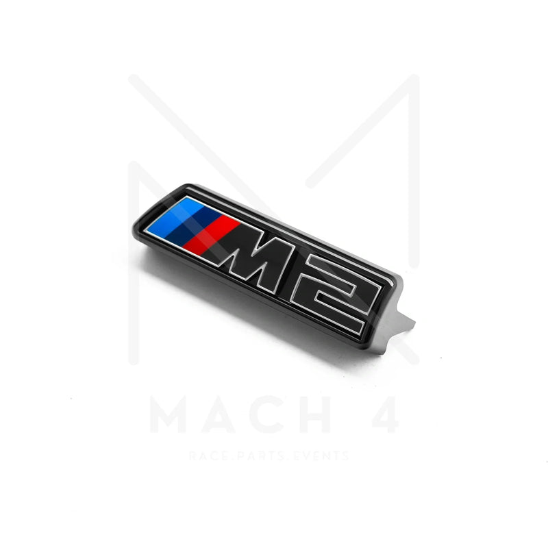 Laden Sie das Bild in Galerie -Viewer, BMW M2 LCI Badge Grill schwarz glanz/silber / Schriftzug Grill Front für BMW M2 G87 - 51137907771