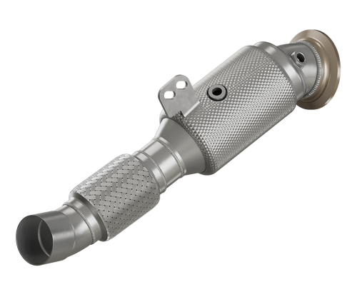 HJS ECE Downpipes mit 300 Zellen Kats für BMW B58 vor OPF für BMW M140i F20/F21 / M240i F22/F23 - mit Zulassung - 90812020