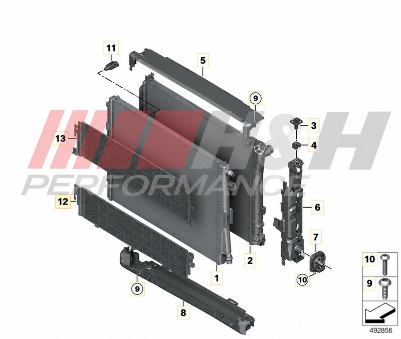 Load image into Gallery viewer, BMW Steinschlagschutz Gitter unten / Stone chip Guard down für BMW M2 G87 - 17119882366