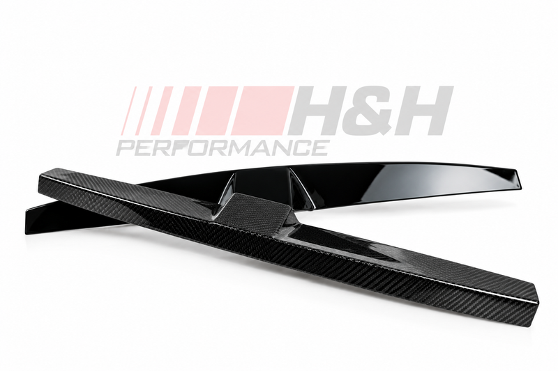 Load image into Gallery viewer, Abdeckung Pralldämpfer Stoßstange Grill Carbon/schwarz glanz / Carbon/gloss black impact absorber cover für BMW M3 G80/G81 / M4 G82/G83