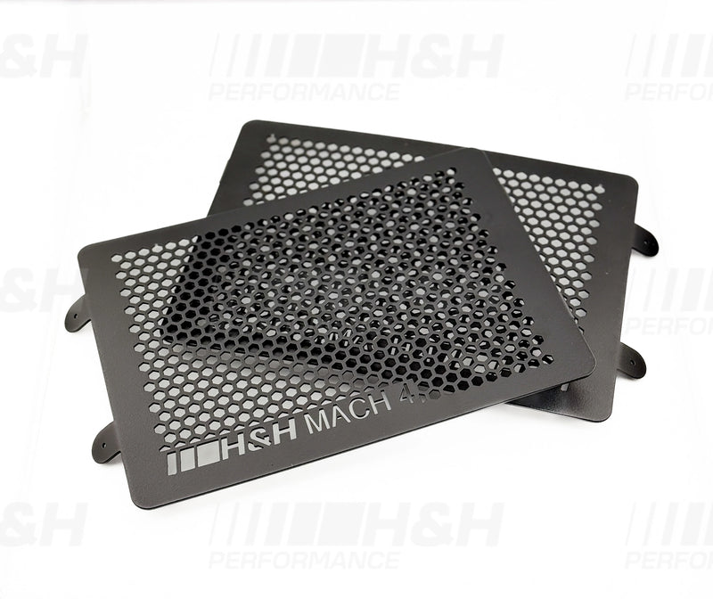 Laden Sie das Bild in Galerie -Viewer, H&H Performance | Mach 4 Radhaus Gitter / Race Gitter / Enhanced Clearance Front Wheel Arch Kit für BMW M3 G80/G81 / M4 G82/G83