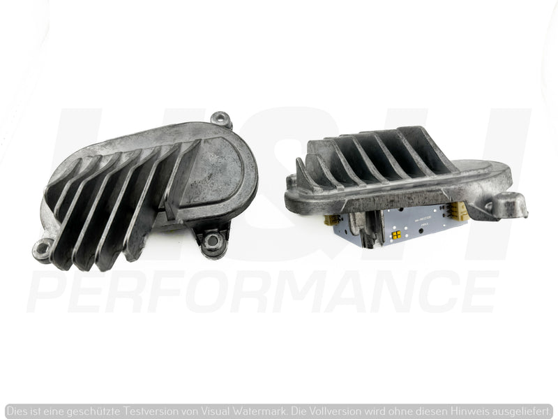 Laden Sie das Bild in Galerie -Viewer, H&H Tagfahrlichter Module + Kühlkörper DRL yellow light / gelb / Motorsport für BMW M2 Competition / M2 CS F87