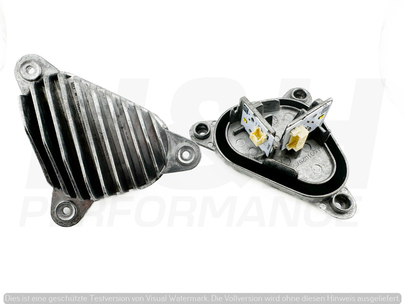 Laden Sie das Bild in Galerie -Viewer, H&H Tagfahrlichter Module + Kühlkörper DRL yellow light / gelb / Motorsport für BMW M2 Competition / M2 CS F87