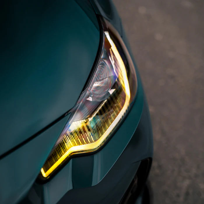 Load image into Gallery viewer, H&H Tagfahrlichter Module + Kühlkörper DRL yellow light / gelb / Motorsport für BMW M240i G42