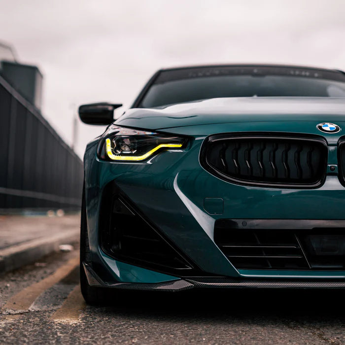 Load image into Gallery viewer, H&H Tagfahrlichter Module + Kühlkörper DRL yellow light / gelb / Motorsport für BMW M240i G42