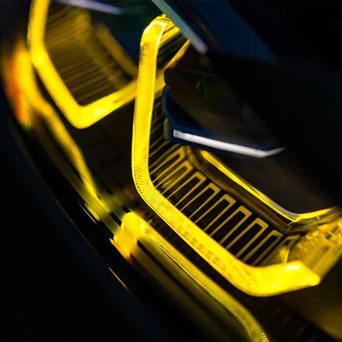Load image into Gallery viewer, H&H Tagfahrlichter Module + Kühlkörper DRL yellow light / gelb / Motorsport für BMW M3 G80/G81 / M4 G82/G83 G8x