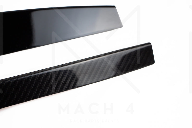 Laden Sie das Bild in Galerie -Viewer, Mach 4 Abdeckung Pralldämpfer Stoßstange Grill Carbon/schwarz glanz / Carbon/gloss black impact absorber cover für BMW M3 G80/G81 / M4 G82/G83