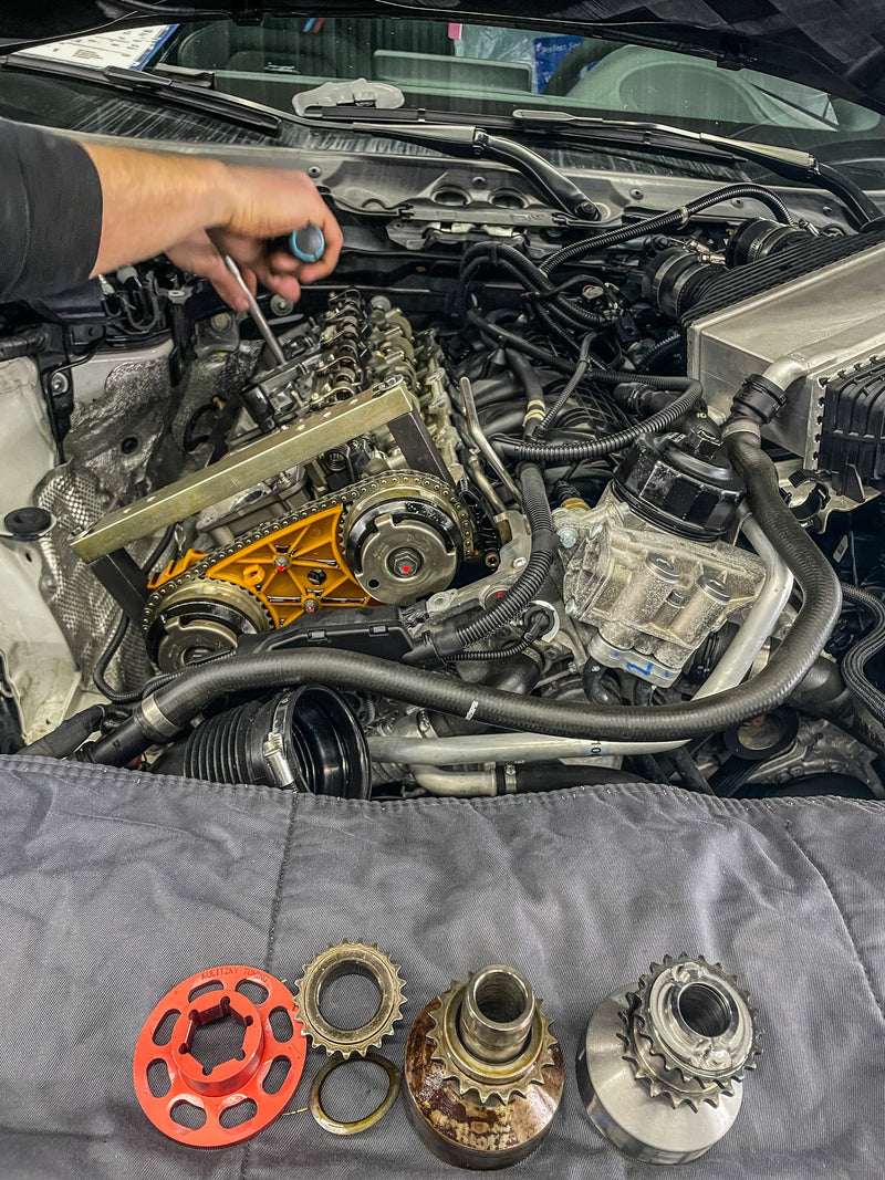 Laden Sie das Bild in Galerie -Viewer, H&H Performance einteiliger Crank Hub Fix / Kurbelwellensicherung für BMW M3 M4 F80/F82/F83 mit S55 Motor