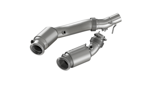 HJS ECE Downpipes mit 200 Zellen Kats für BMW M2 Competition F87 / M2 CS F87 S55 - mit Zulassung - 90822040