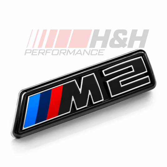 BMW M2 LCI Badge Grill schwarz glanz/silber / Schriftzug Grill Front für BMW M2 G87 - 51137907771