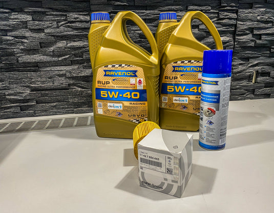 Oil change kit RAVENOL RUP Racing Ultra Performance / VMO 5W40