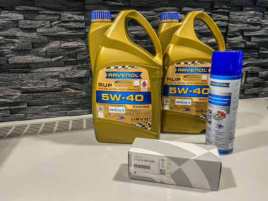 Oil change kit RAVENOL RUP Racing Ultra Performance / VMO 5W40